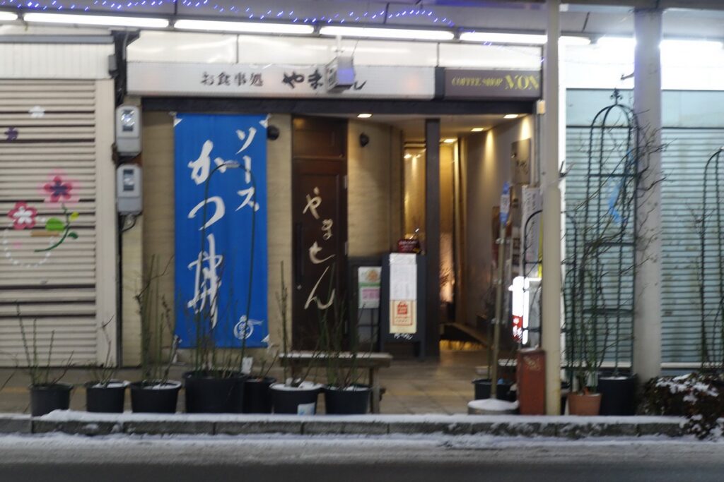 伊那市駅『門・やません』ソースかつ丼